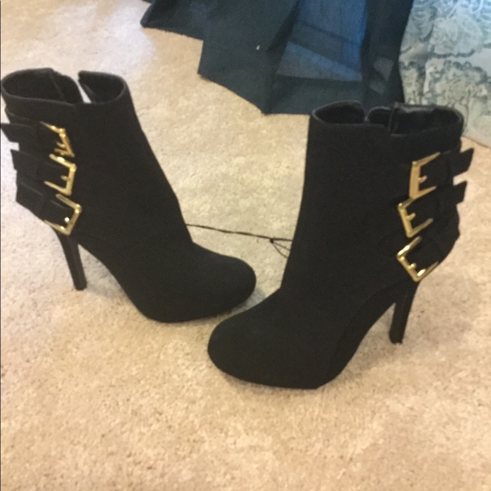 Black Suede Bootie
